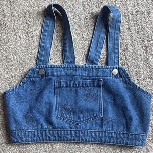 Cider Denim Blue Strappy Top